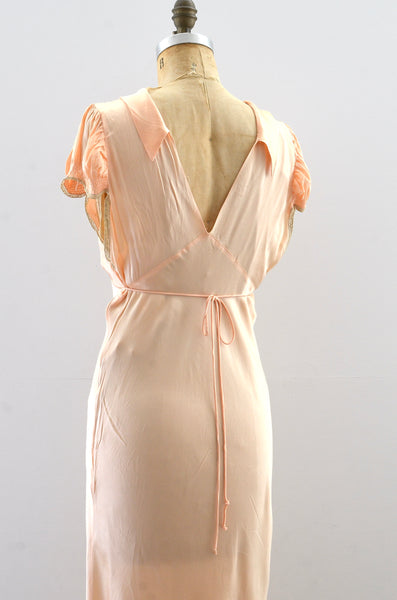 1940s Rayon Satin Nightgown