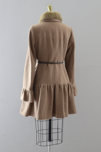Burberry Wool Princess Dress Coat