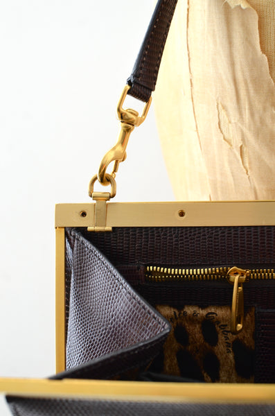Dolce & Gabbana "Miss Sophia" Lizard Clutch Bag