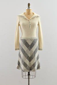 Vintage 1970s Knit Dress