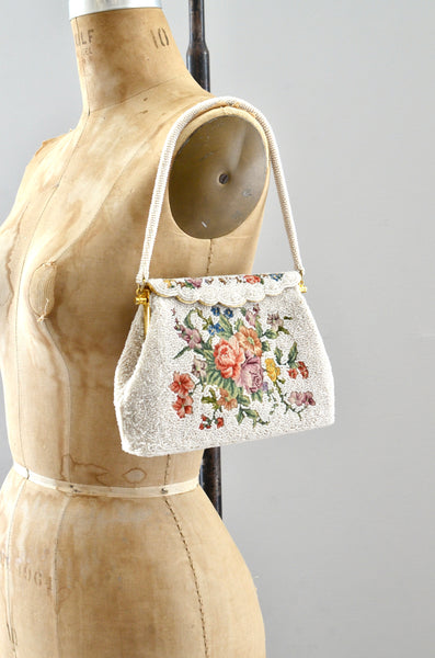 Vintage 1960s Beaded Bag