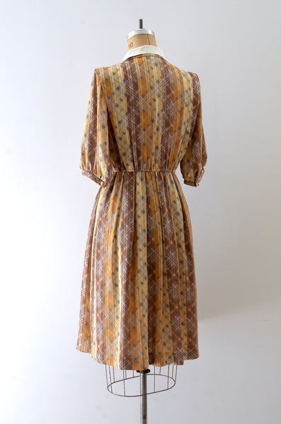 Vintage 1970s Printed Dress