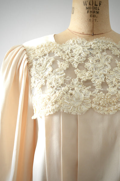 Vintage Cream Blouse