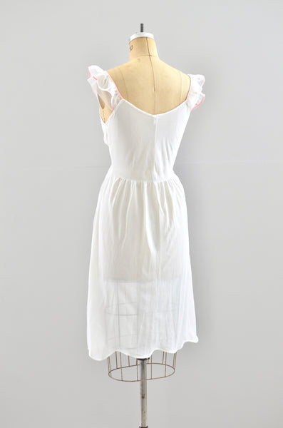 Vintage 1950s Embroidered Nightgown