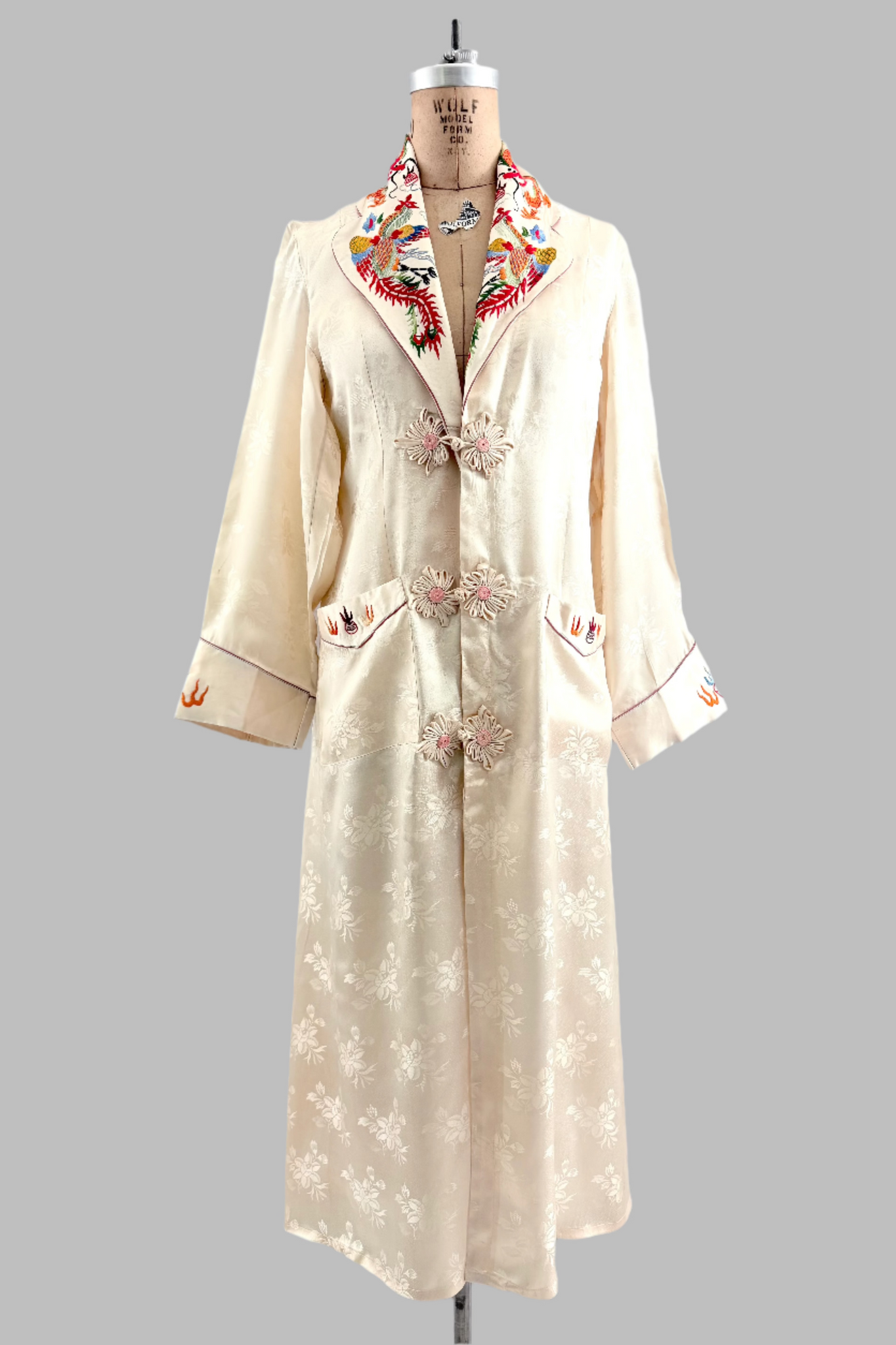 Embroidered Duster Dress