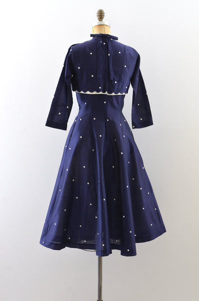 Vintage 1950's Polka Dot Dress