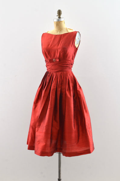 Vintage Gerry Gilden Raw Silk Dress