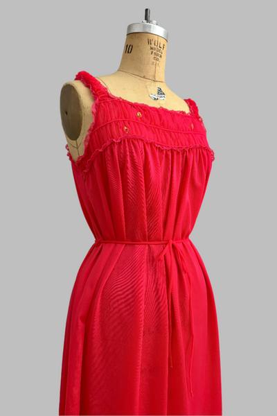 Vintage Red Nightgown