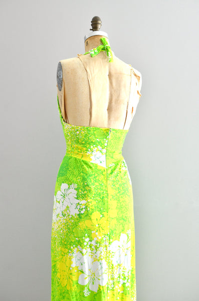 Vintage 70s Catalina Halter Dress