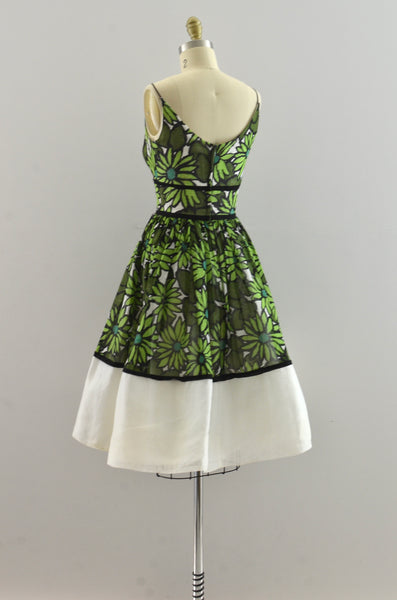 Vintage 50's Green Daydress