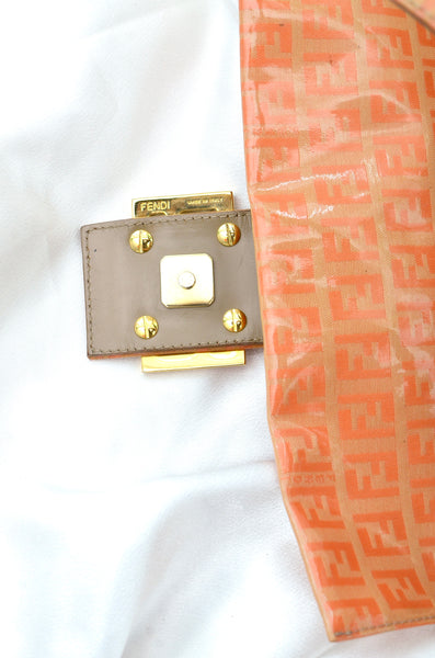 Fendi Baguette Orange Zucchino Bag