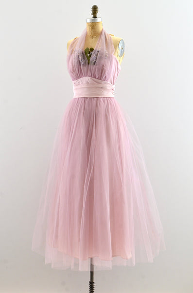 Vintage 1950's Emma Domb Lilac Tulle Dress