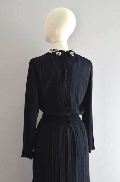 Vintage Karin Stevens Soutache Dress