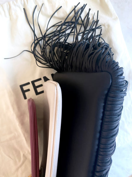 Rare Fendi Triplette Pouch w/ Fringe