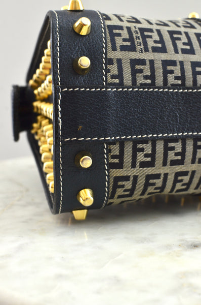 Fendi Studded Top-Handle Bag