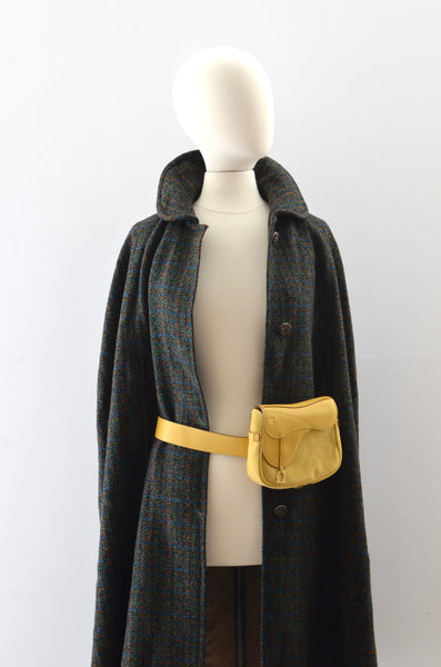 Vintage 70s Tartan Cape