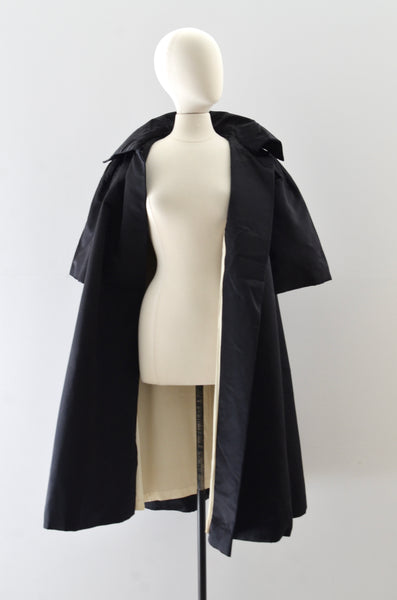 Vintage 1950s Silk Opera Coat