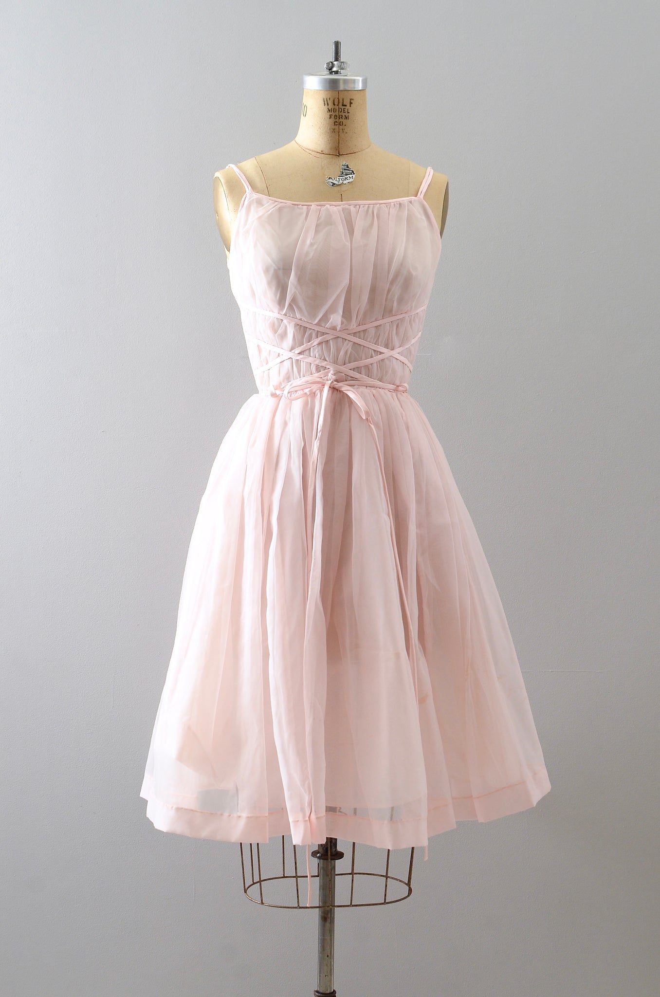 Vintage 1940s Ballet Pink Dress