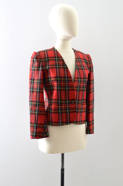 Vintage Plaid Jacket