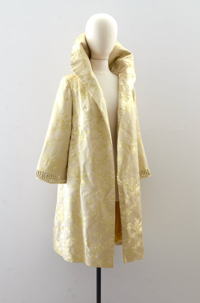 Vintage 1950s Oriental Pleated Coat