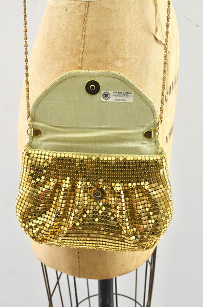 Vintage Gold Mesh Bag