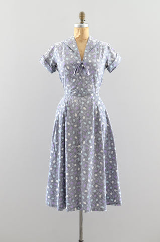 1950s Printed Dress