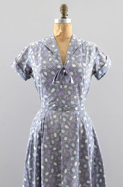 1950s Printed Dress