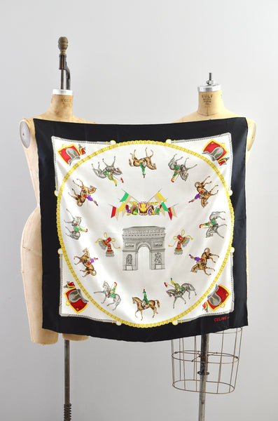 Celine Arc De Triomphe Scarf