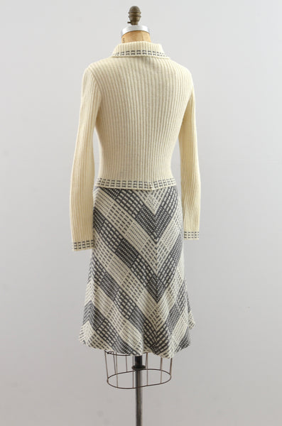 Vintage 1970s Knit Dress