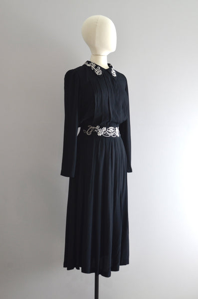 Vintage Karin Stevens Soutache Dress