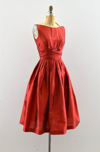 Vintage Gerry Gilden Raw Silk Dress