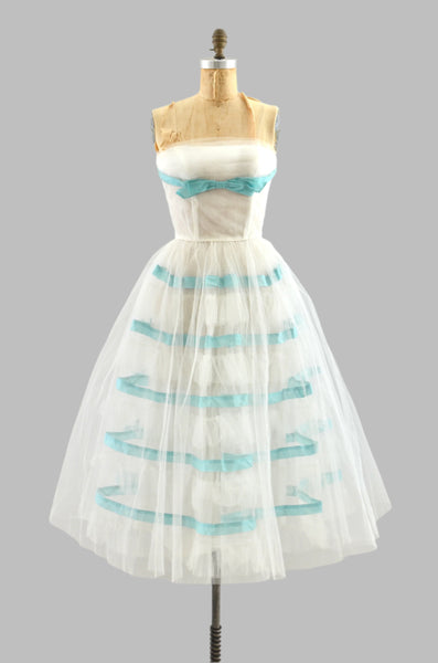 Vintage 1950's Lorie Deb Strapless Party Dress