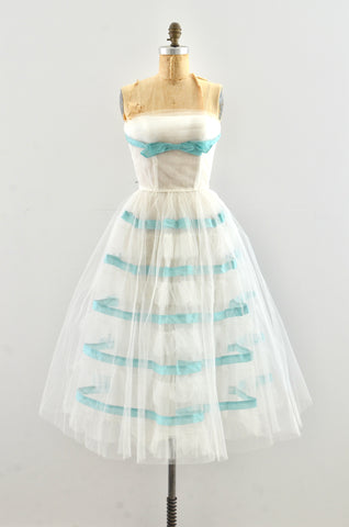 Vintage 1950's Lorie Deb Strapless Party Dress