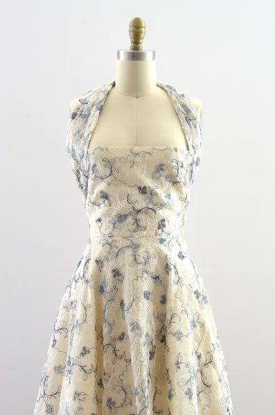 Vintage 1950s Halter Dress