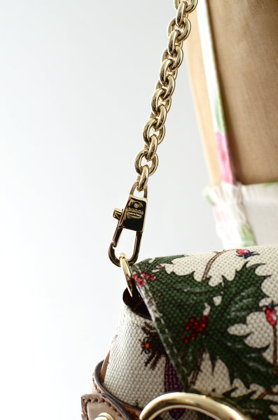 Gucci Horsebit Clutch Pochette Floral