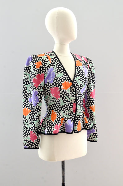 Vintage Lillie Rubin Silk Top