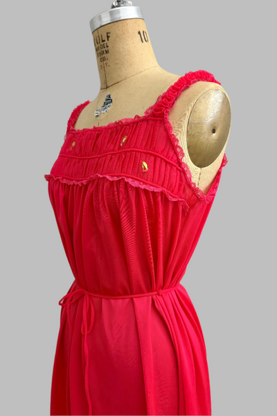 Vintage Red Nightgown