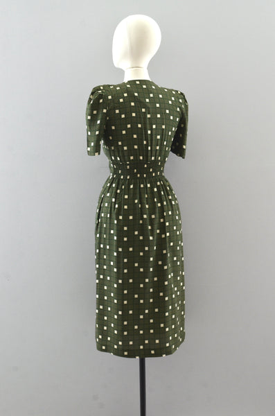 Vintage Puff Sleeve Dress