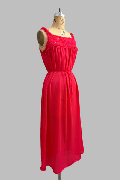 Vintage Red Nightgown