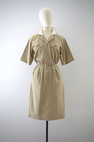 Vintage Safari Dress