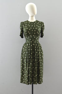 Vintage Puff Sleeve Dress