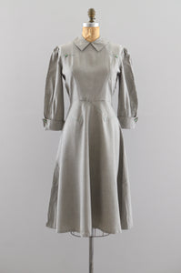 Vintage 1940s Houndstooth Dress