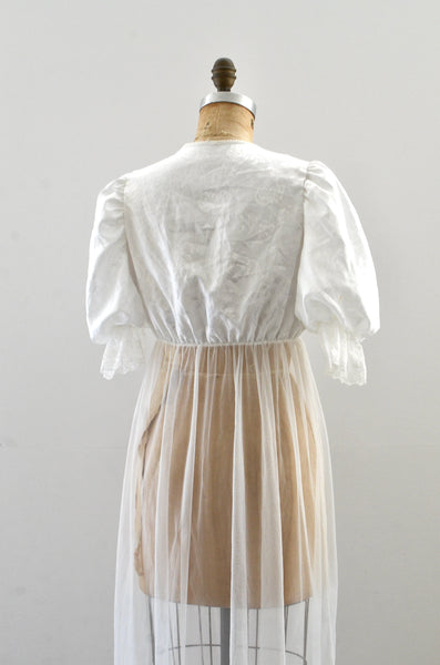 Vintage Puff Sleeve Nightgown