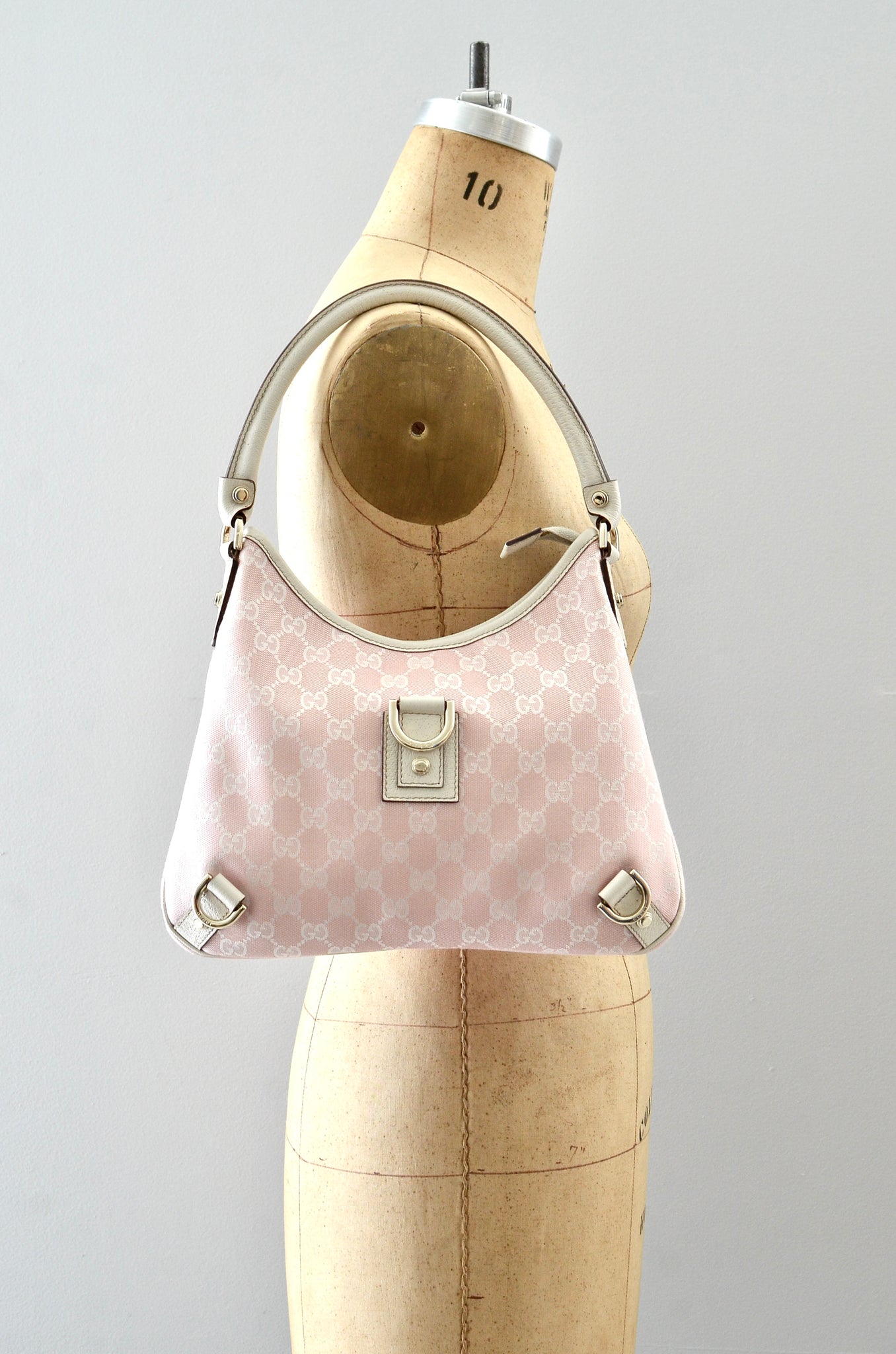 Gucci Abbey Monogram Hobo Pink