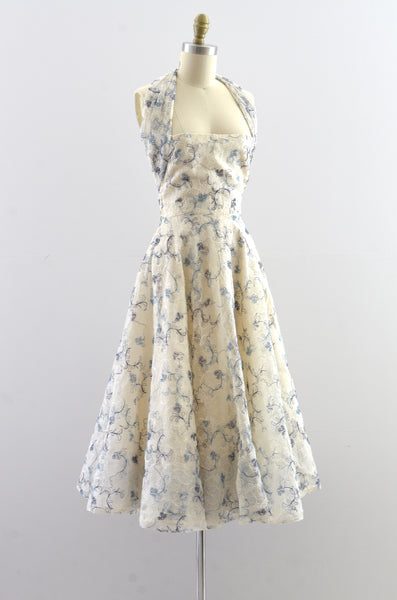 Vintage 1950s Halter Dress