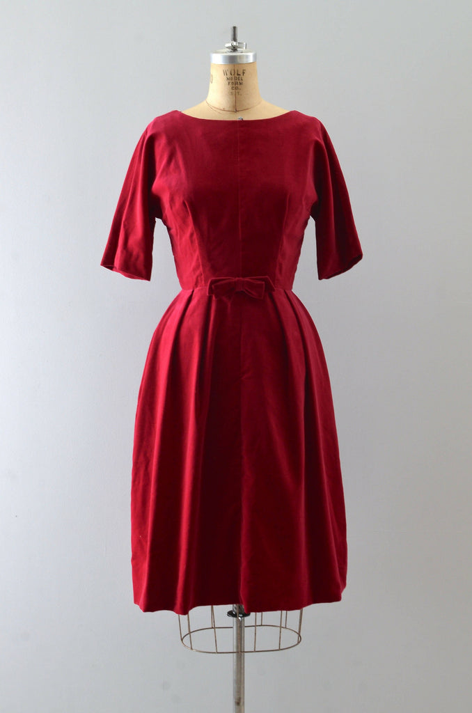 Vintage Berry Red Velvet Dress Pickled Vintage Vintage Berry Red Velvet Dress Pickled Vintage