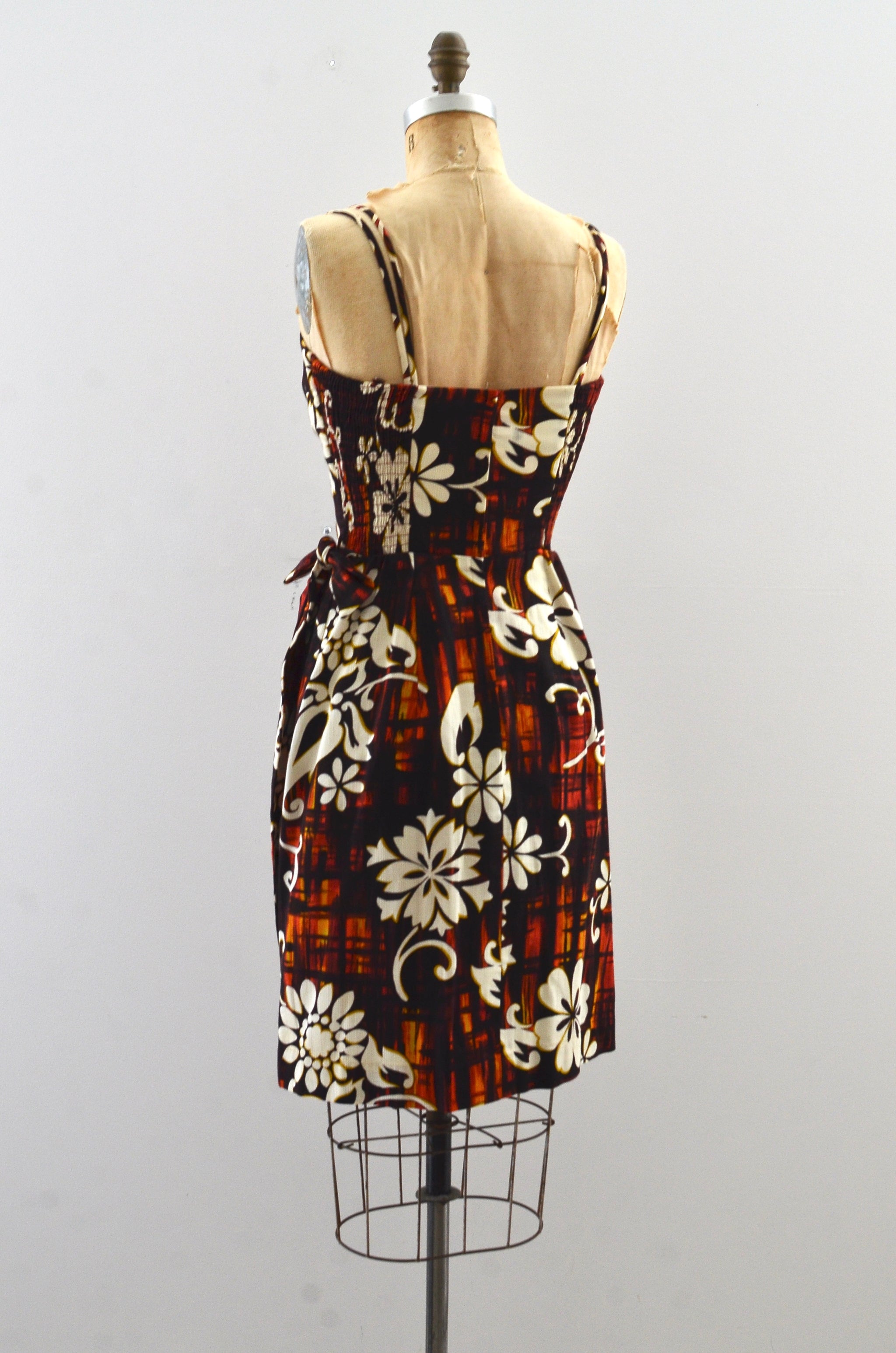 Vintage 1960 s Sarong Hawaiian Dress Pickled Vintage