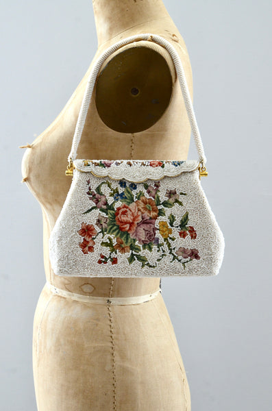 Vintage 1960s Beaded Bag