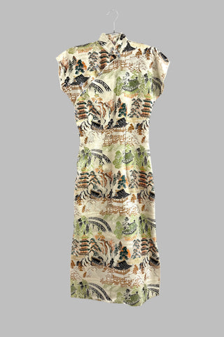 Vintage Brocade Cheongsam Dress