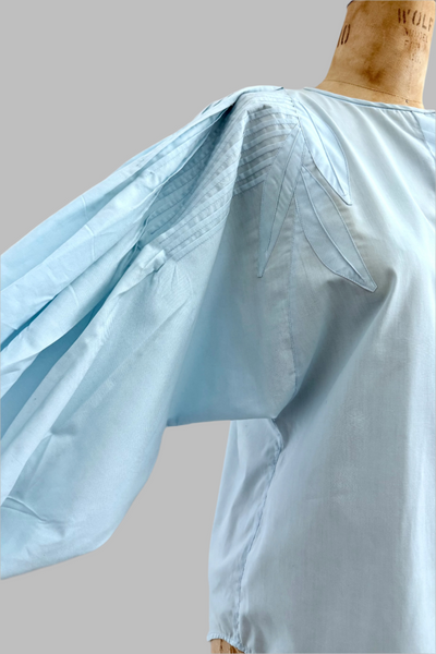 Blue Batwing Blouse